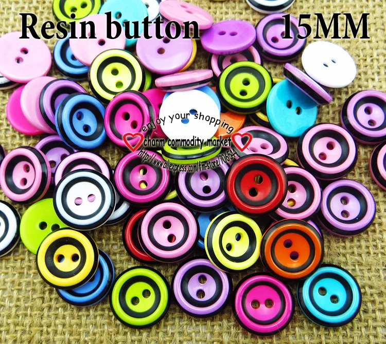 Круглые полимерные маленькие крошечные пуговицы 50 шт. 15 мм инструменты для шитья