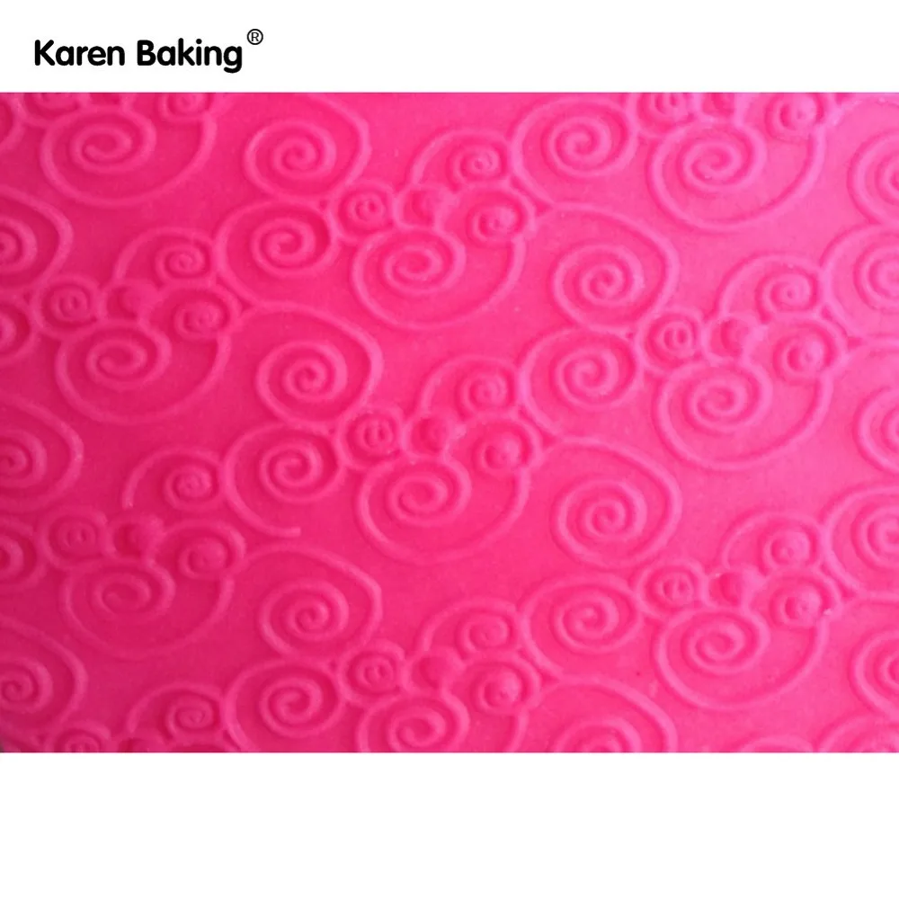 Красивый дизайн Скалка с тиснением Сахар Ремесло Инструменты Фондант Торт