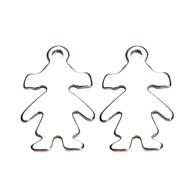 Подвеска для мальчиков и девочек из нержавеющей стали 316L серебристого цвета 100