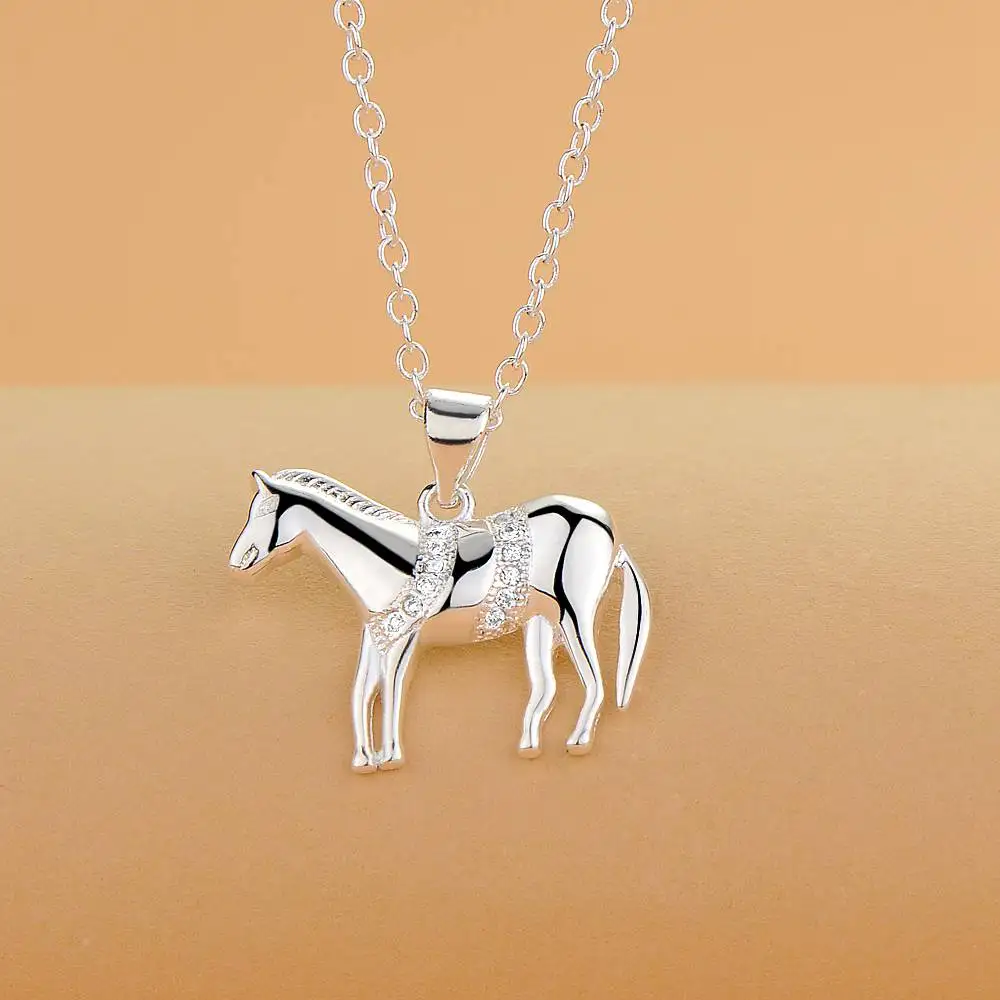 Оптовая продажа посеребренные очаровательные ювелирные изделия ожерелье