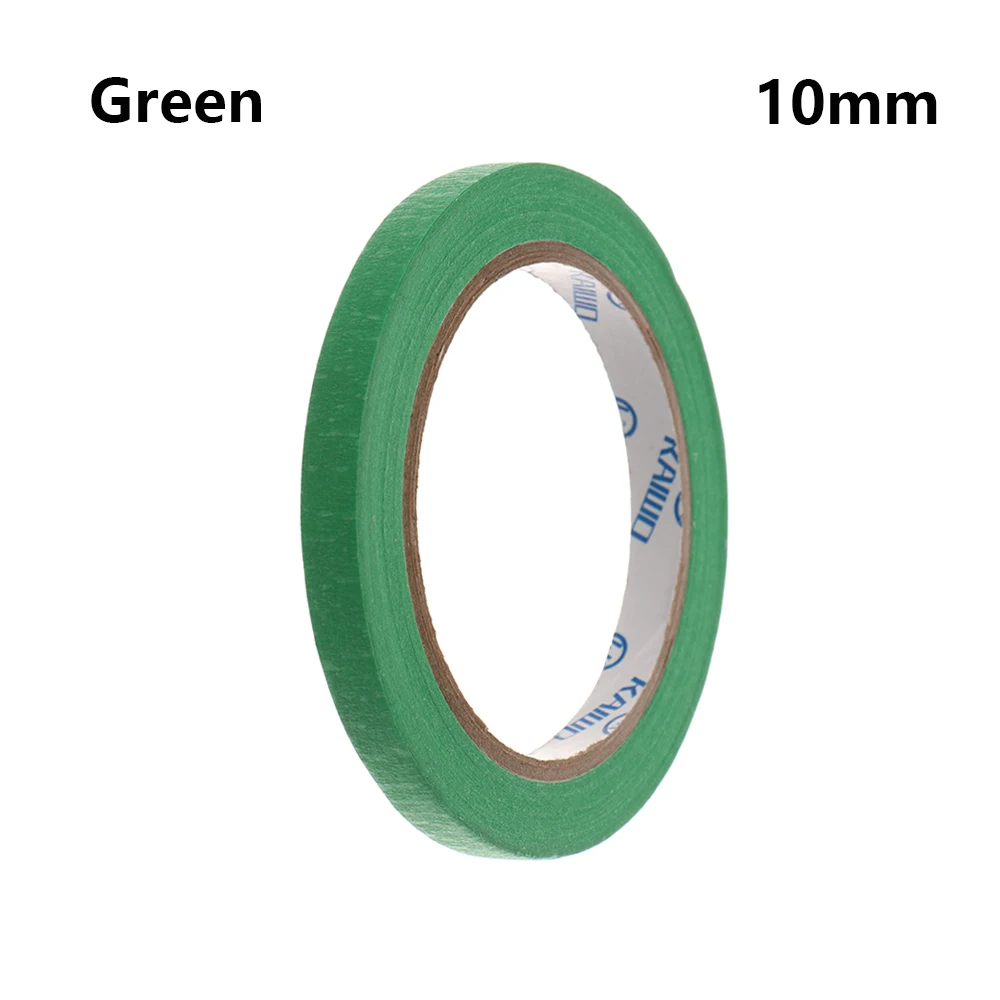 10mm - green 30 м цветная Малярная клейкая лента, клейкая бумага для рисования, художественный декор, ремесло, универсальный автомобильный стикер, лента - Цвет: 10mm - green