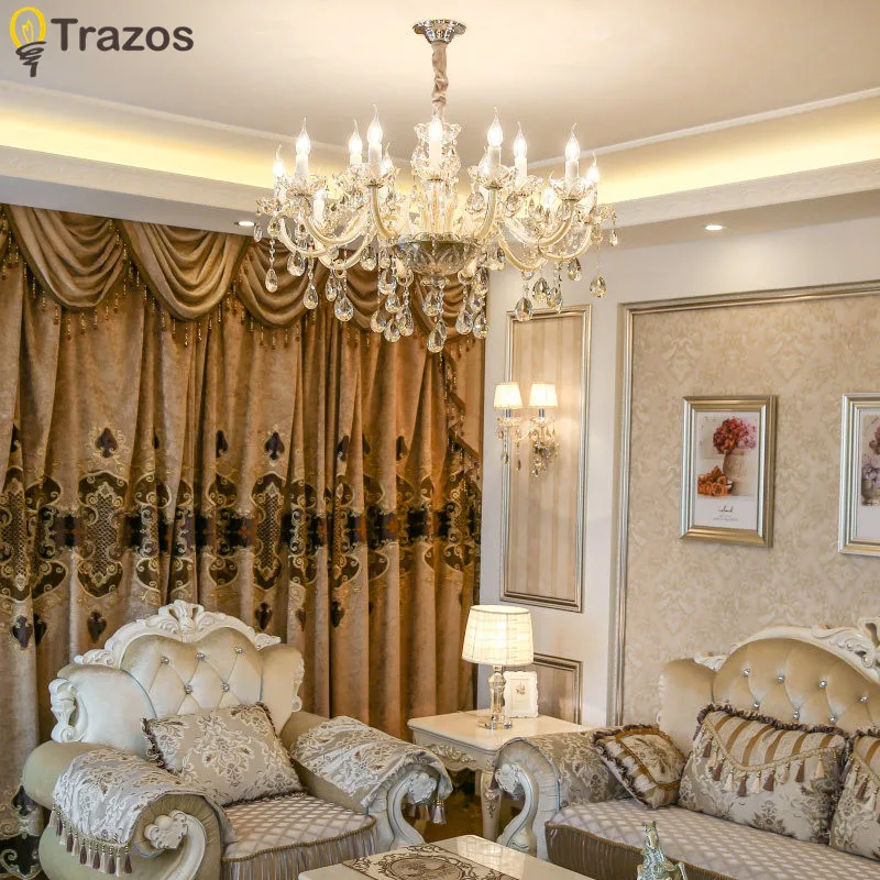 Новая роскошная люстра освещение K9 с украшением в виде кристаллов лампы форме