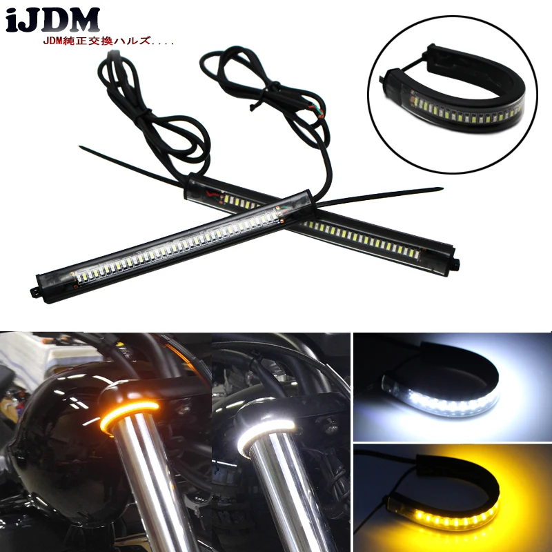 IJDM Красный Белый/янтарный 36 SMD 12В Светодиодная Передняя Задняя сигнальная полоса
