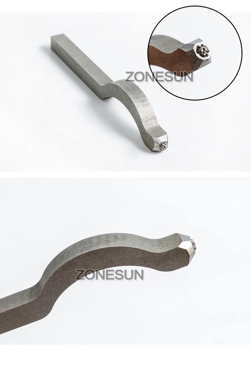 ZONESUN твердость регулируемые украшения пряжки Mark хит Stamp Tool кольцо браслет серьги стальной пробойник форма для выпечки