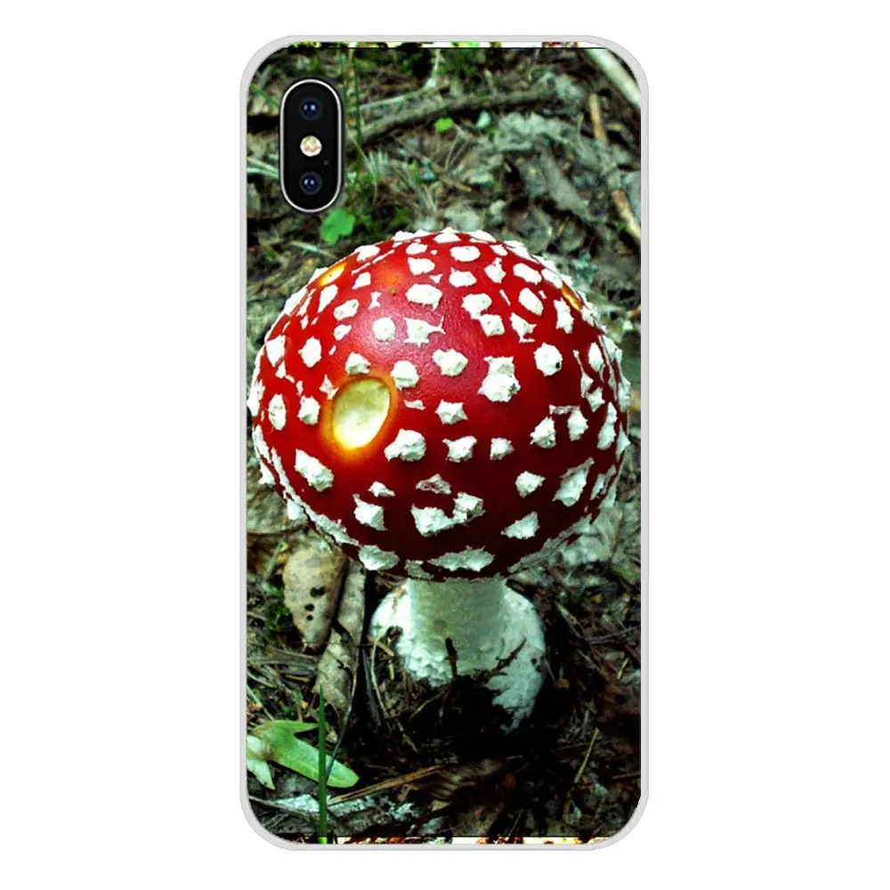 Растительный красный гриб для Samsung Galaxy S3 S4 S5 Mini S6 S7 Edge S8 S9 S10 Lite Plus Note 4 5 8 9 Аксессуары