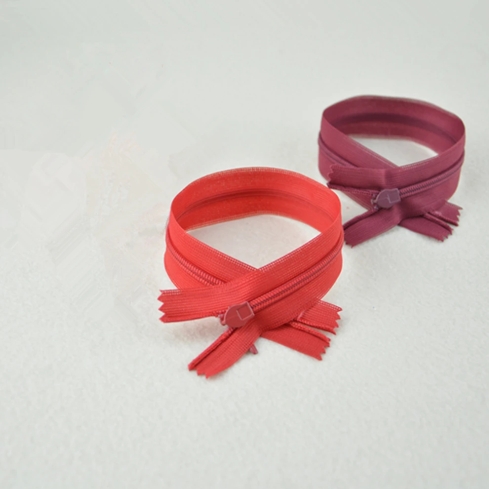 100 шт./лот 35 см молния Высококачественная нейлоновая одежда полиэстер цветная