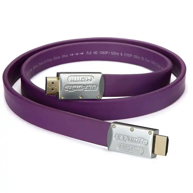 Эксклюзивный фиолетовый стандарт HDMI 2,0 плоский длинный сертифицированный кабель провод папа-папа 15 м 20 м 4 к* 2 к 3D Ethernet 15 20 м, по DHL