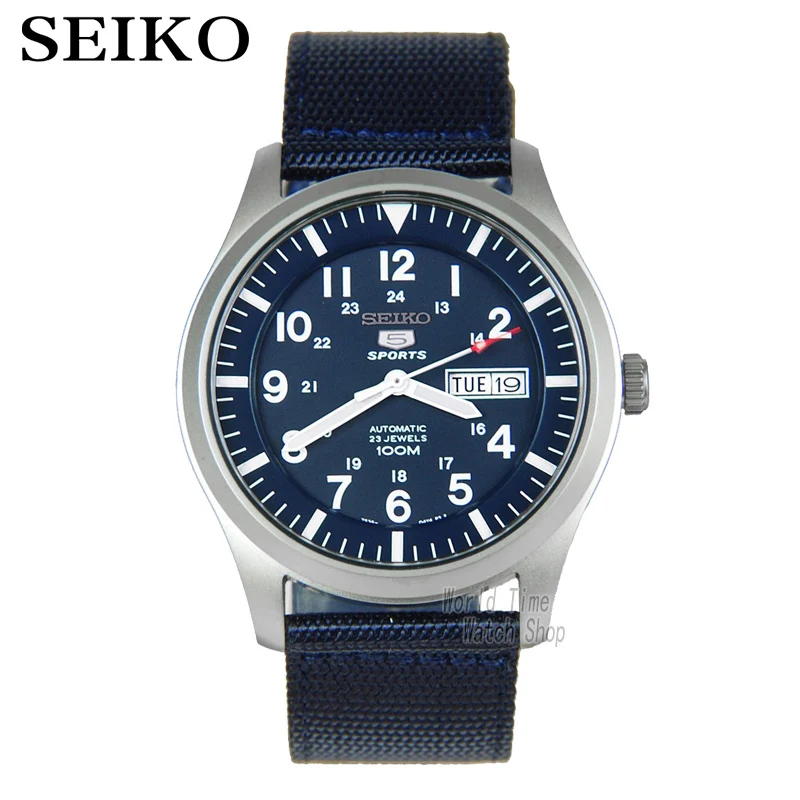 Seiko часы мужские 5 автоматические часы люксовый бренд водонепроницаемые спортивные наручные часы Дата мужские часы для дайвинга relogio masculin SNZG - Цвет: SNZG11K1-A