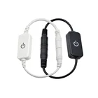 Бесступенчатая диммируемая светодиодная лампа, сенсорный переключатель ВКЛ.ВЫКЛ., регулятор яркости, диммер, контроллер для светодиодной ленты, 12-24 В постоянного тока