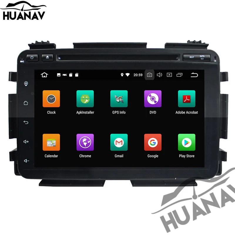 Мультимедийный проигрыватель HUANVA Android 8 0 DVD-плеер с GPS-навигацией для Honda HRV VEZEL 2015