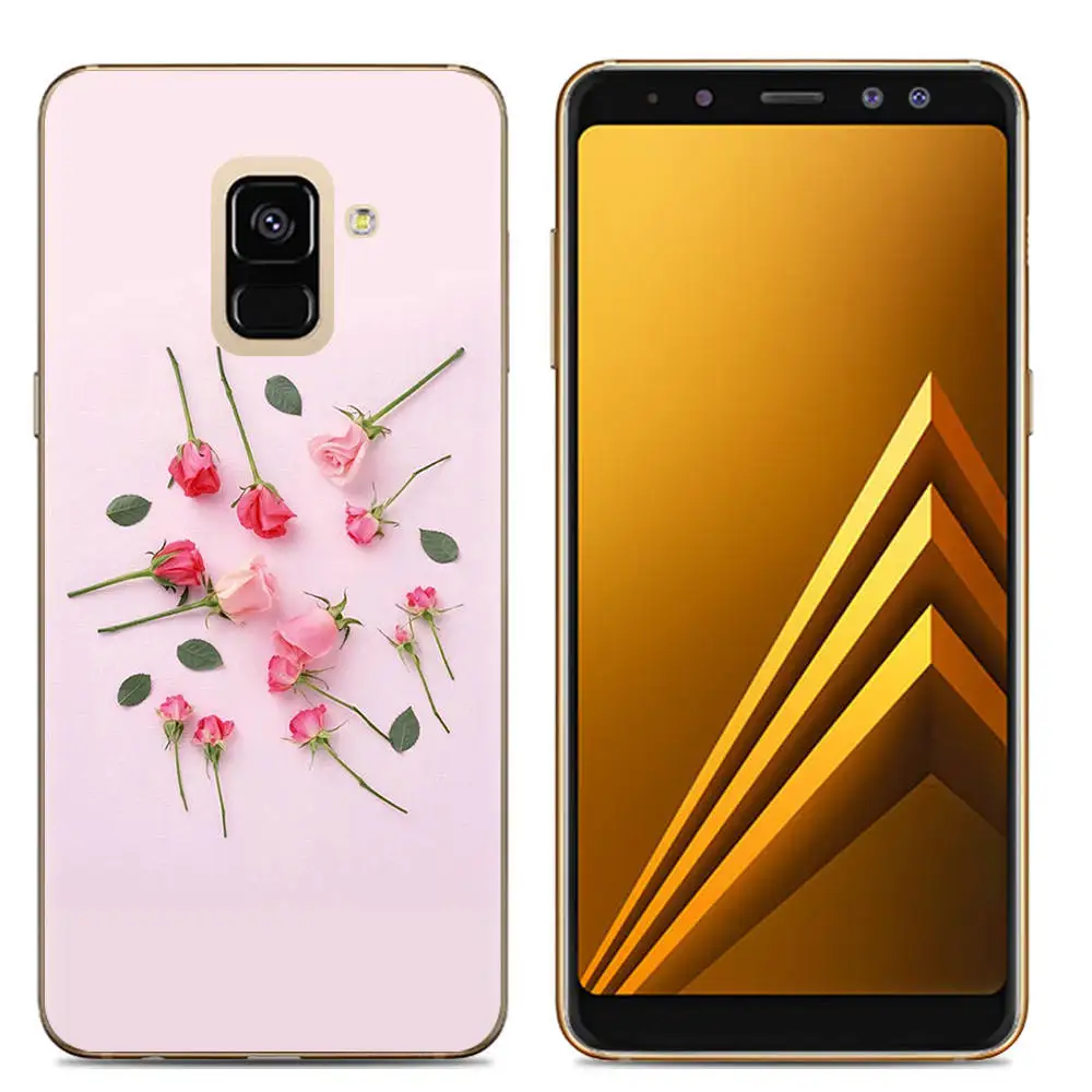 Color Printed Case for Samsung Galaxy A6 2018 Plus Soft Silicon Phone Cover Capa |