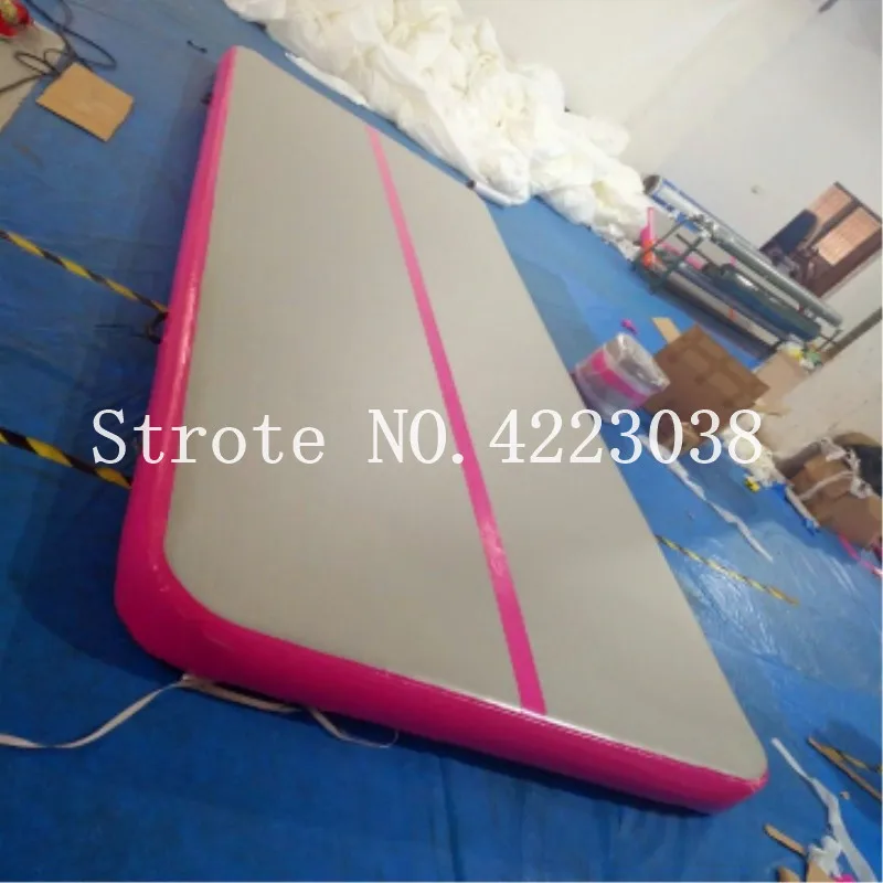 Pаспродажа Бесплатная доставка 6*2*0,2 м складной высокий коврик для прыжков гимнастический воздушный Тренировочный Коврик, надувной воздушный трек для ...