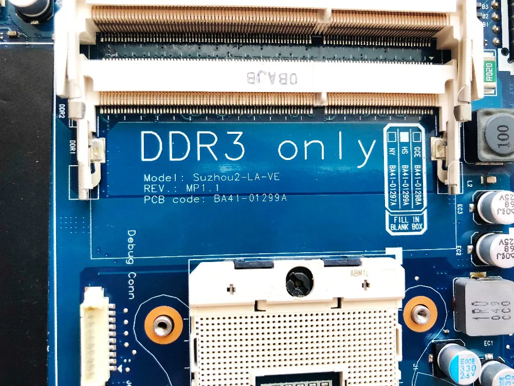 Оригинальное для Samsung R440 R480 Материнская плата ноутбука HM55 HD5470M 1 ГБ BA41-01299A