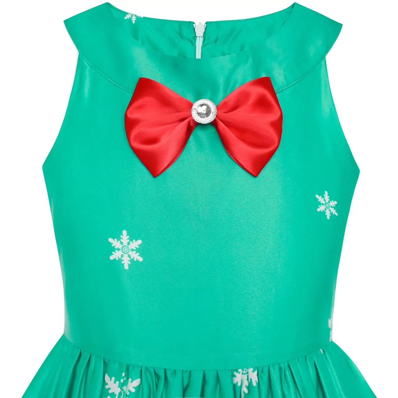 Girls Dress Christmas Santa Snow Xmas Party Turquoise 2020 Summer Princess Wedding Dresses Girl Clothes Size 7-14 Carnival | Детская