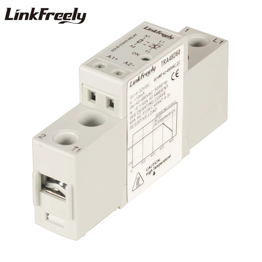 Светодиодный смарт сигнал TRA48D60 твердотельное реле SSR 60A 42 480VAC выход 5 в 12 В 24 32