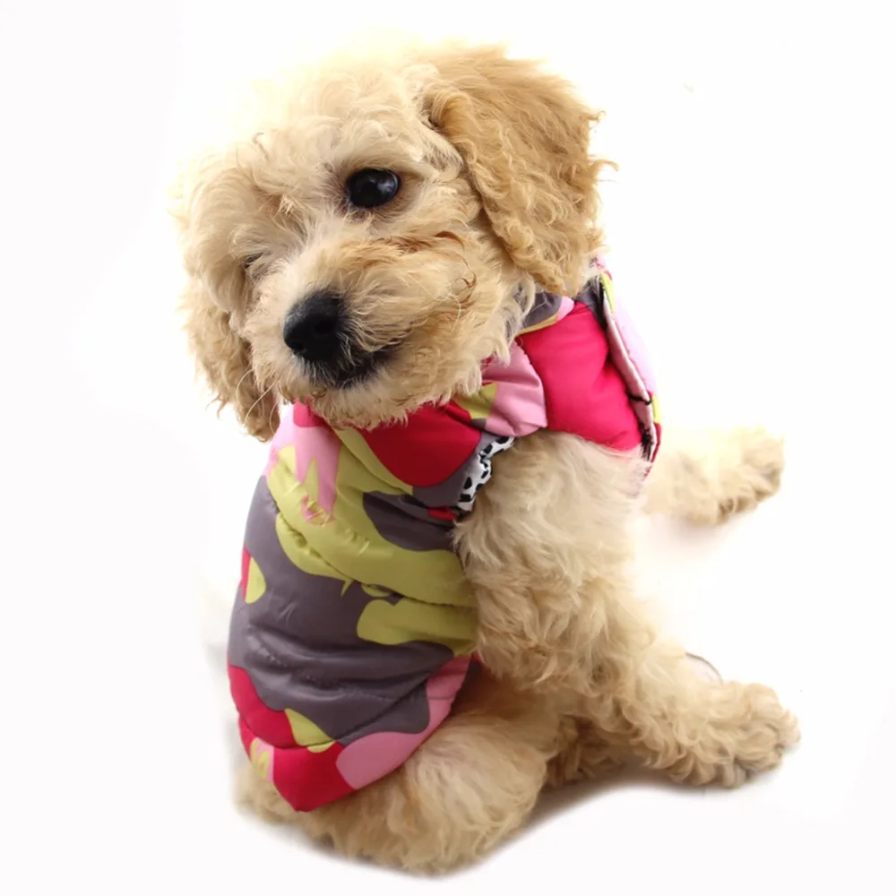 Водонепроницаемый Камуфляжный собачий Щенячий жилет для питомцев куртка