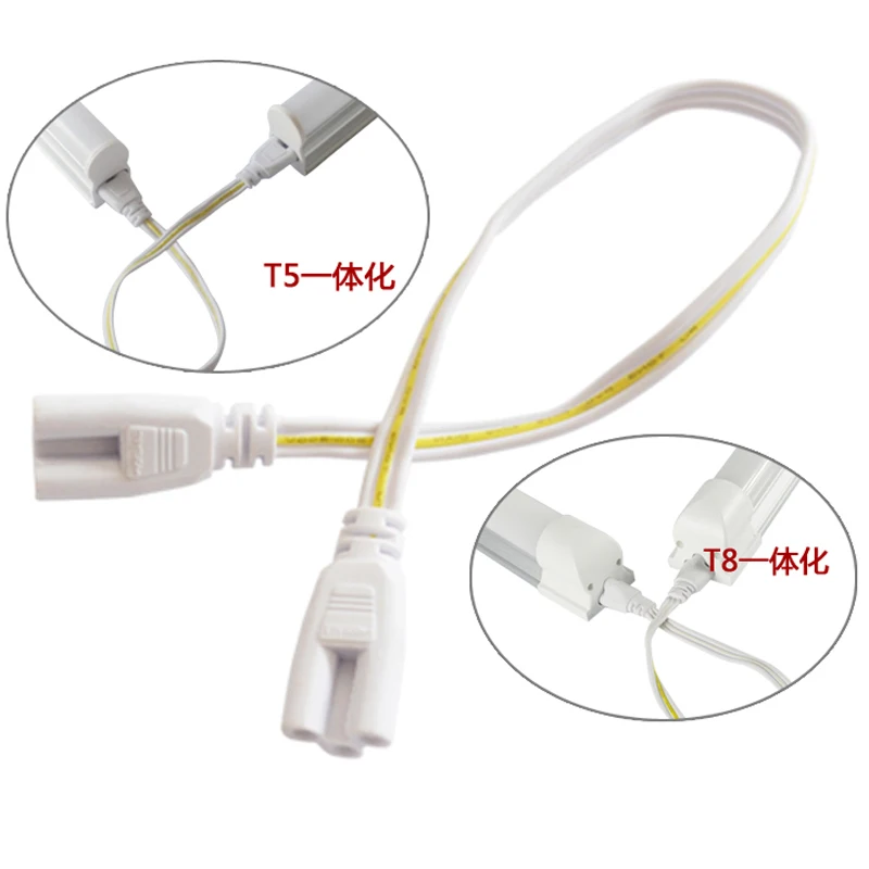 

3 pin adapter for T5/T8 Led Tubes Lamp connection line 30cm 50cm 100cm extension cord fluorescent lamp connector fittings 10pcs
