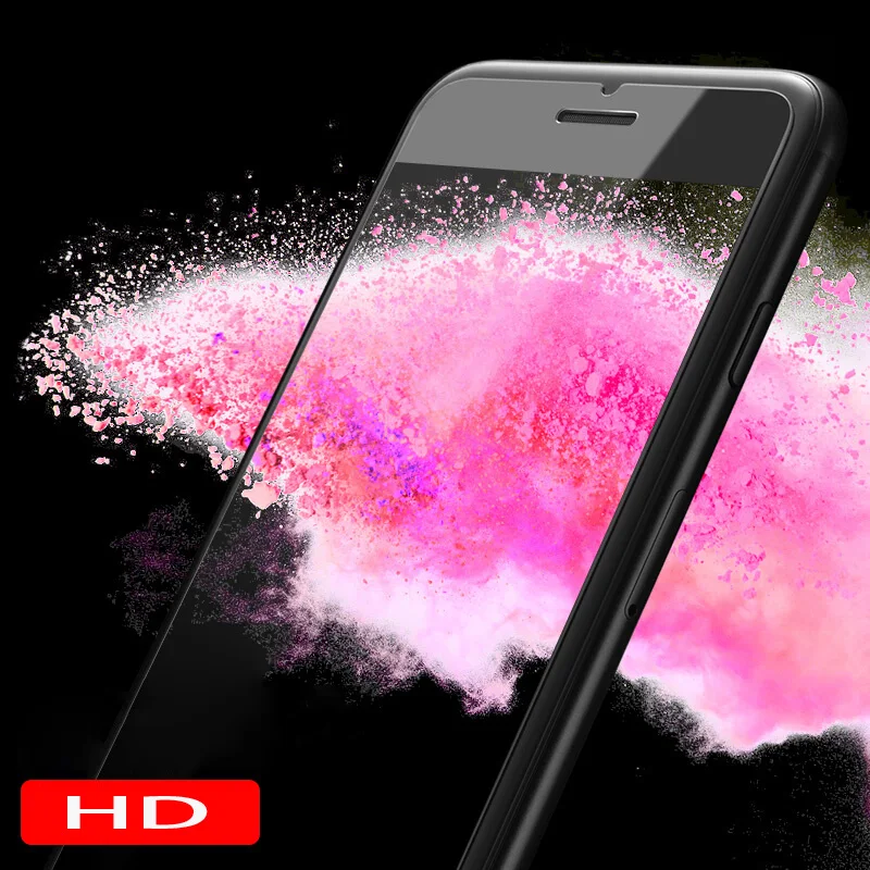 Протектор экрана из закаленного стекла CXONE углеродного волокна для iPhone 6 6s Plus
