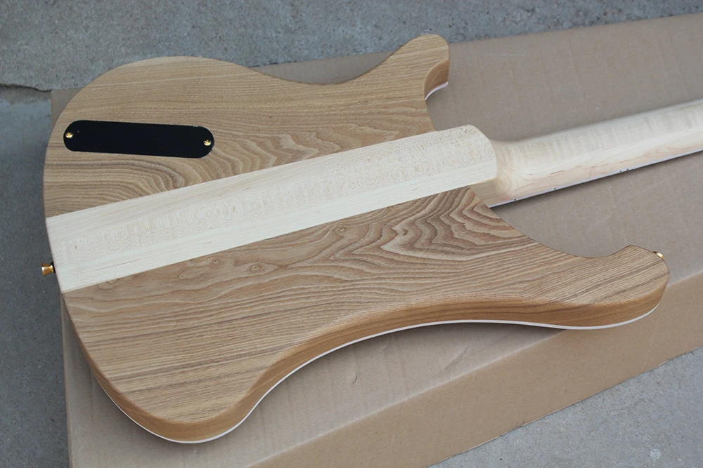 Фабричная 4-струнная гравировальная электрическая бас-гитара с грифом из