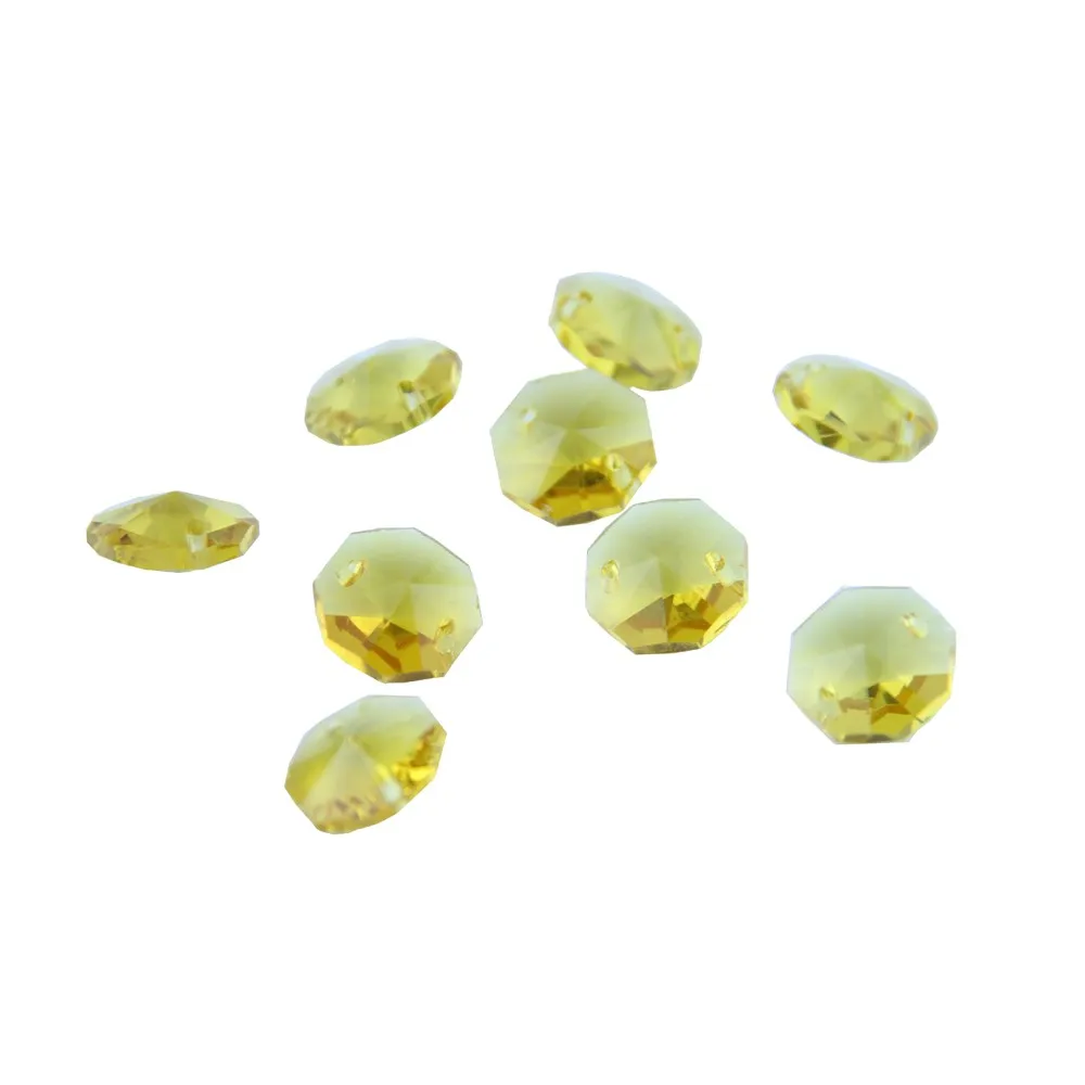 2000 шт./лот желтый серии восьмиугольник бусины стекло свободный для украшения