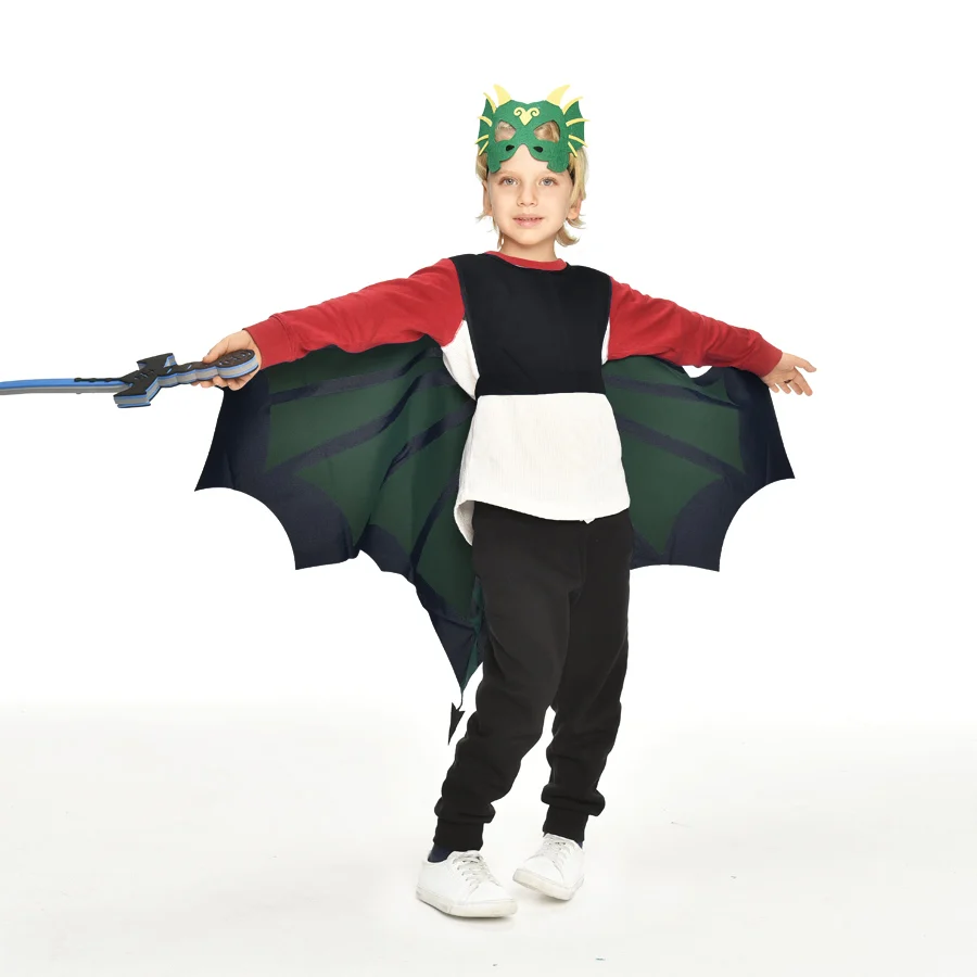 3 9 Yo Специальный Зеленый Динозавр крыло костюмы на Хэллоуин с динозавром для