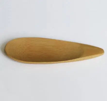 200pcs/lot Creative Natural Bamboo Spoon Tea Scoops Mini Short Handle 10*4cm Eco Friendly Tools | Дом и сад