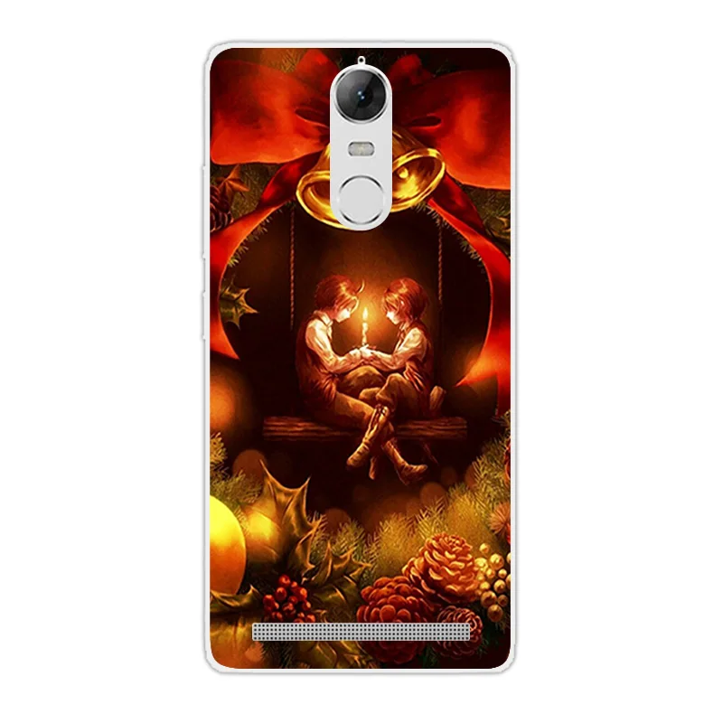 Защитный силиконовый чехол Чехлы для lenovo K5 Примечание задняя панель ТПУ для Coque lenovo k5note телефон случаях рождественский сезон Дизайн сумка - Цвет: 19