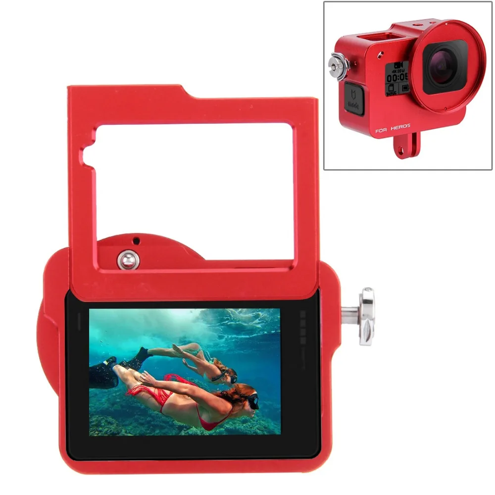 Housing Shell Aluminum Protective Cage+ 37mm UV Lens Filter+ Cap For GoPro HERO5 | Электроника