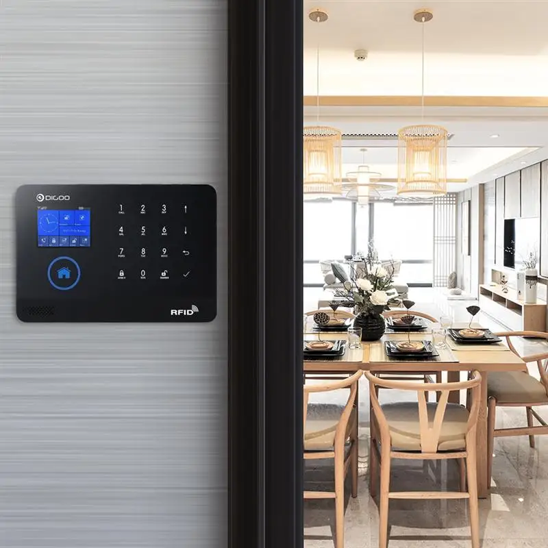 DIGOO DG-HOSA 3G 433 МГц беспроводной черный GSM& wifi DIY умный дом Охранная сигнализация комплекты инфракрасный датчик движения дверной магнетизм