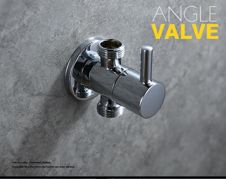 Ванная комната туалет твердой латуни холодной и горячей угловой клапан для воды
