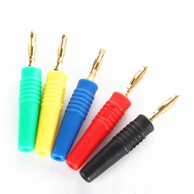 10 шт./упак. медный терминал позолоченный паяльник 2 мм Банановый