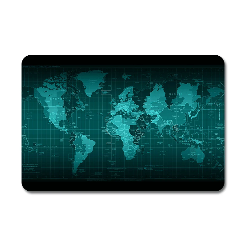 Цвет ful подробная карта мира из Винтаж Ретро Натуральная Резина таблица коврик