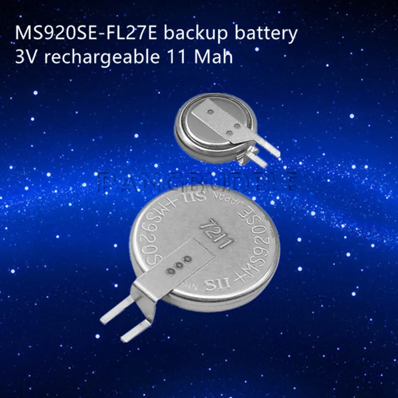 

New MS920SE -FL27E Backup Lithium Battery Button Rechargeable Battery 3V ML920