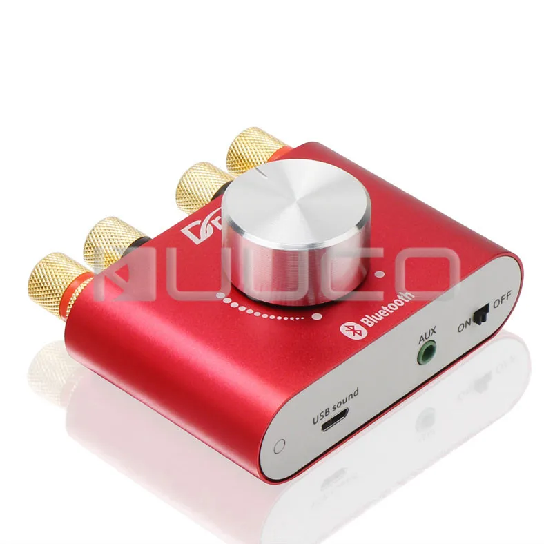 Мини беспроводной Bluetooth приемник 3 5 мм AUX jack аудио усилитель 30 Вт + Двухканальный