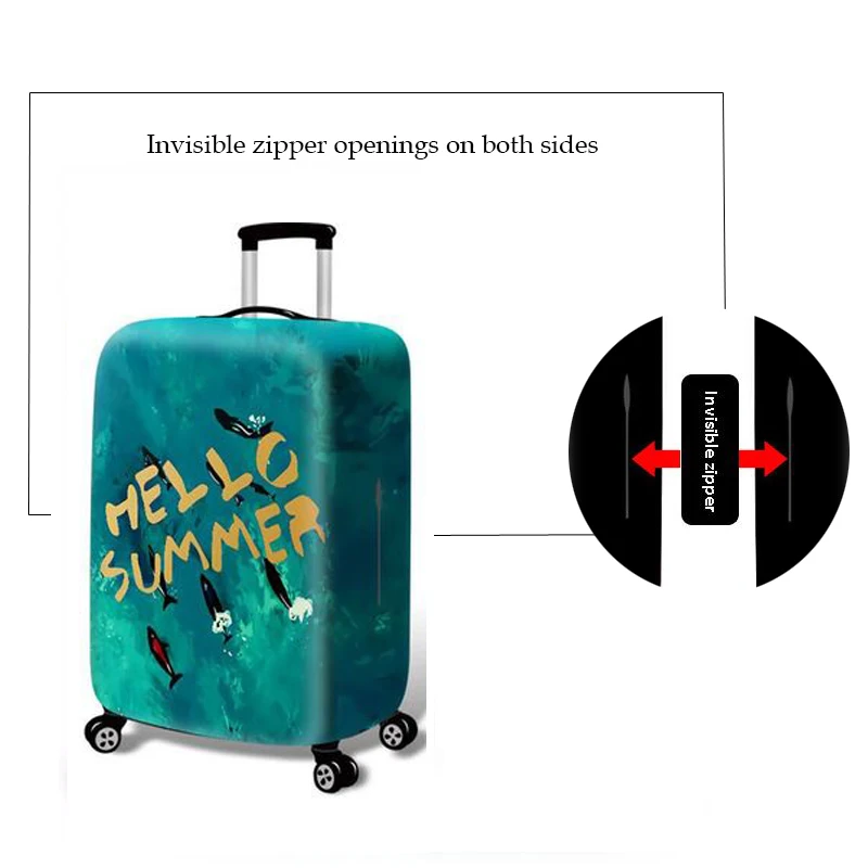 DIHFXX Brand viaje Travel Thicken Elastic Luggage Suitcase Protective Cover Apply to 18-32inch Cases Travel Accessories DX-74