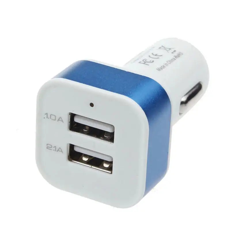 Автомобильное зарядное устройство с 2 USB портами 12 В 5 В|usb charger adapter|charger adapter2 port usb |