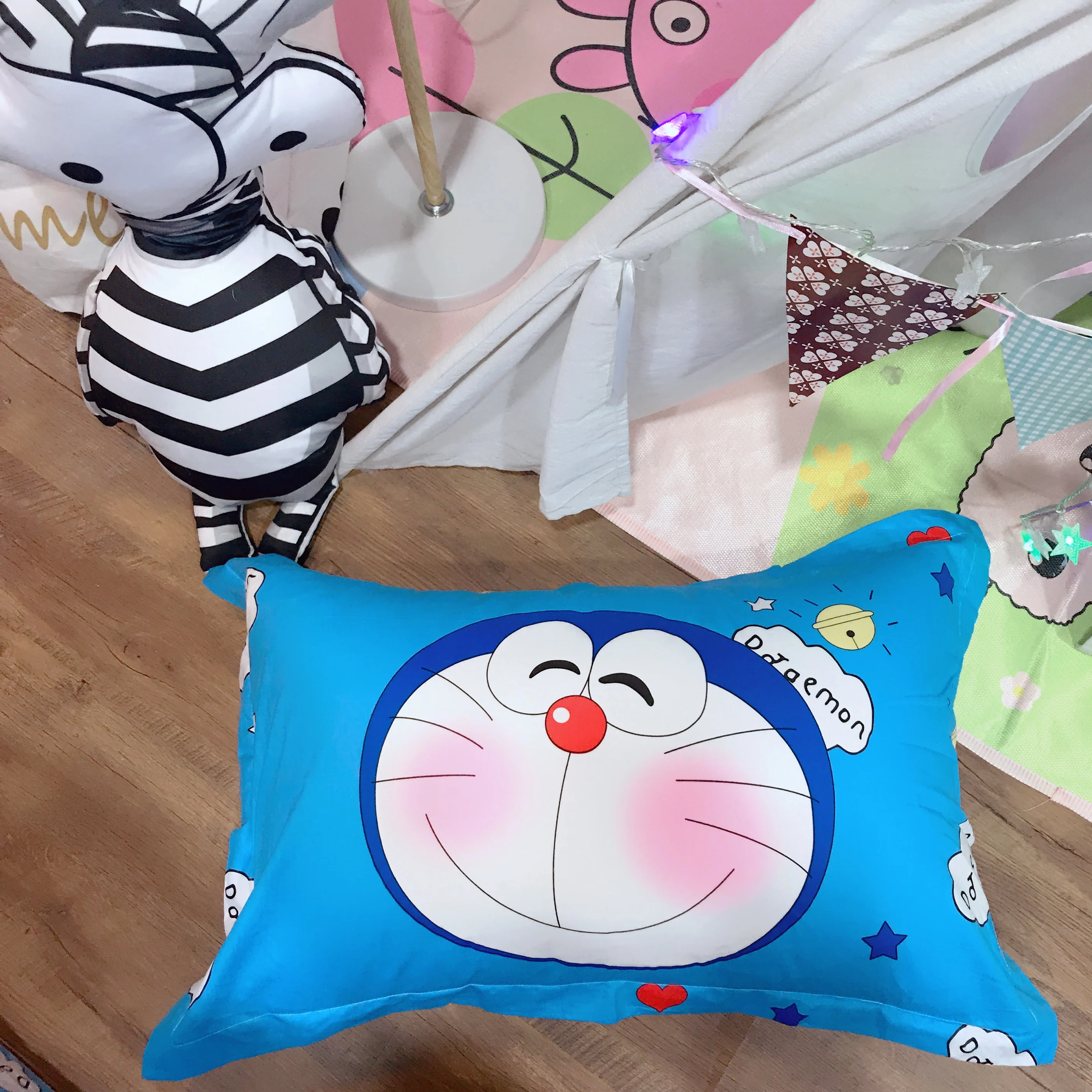 Роскошный комплект постельного белья Doraemon детское чистое хлопковое стеганное
