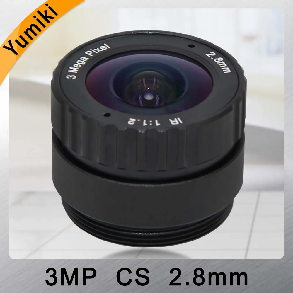 

Объектив видеонаблюдения Yumiki 1/2, 5 ", 3 Мп HD 2,8 мм, инфракрасное крепление с широким углом обзора 120 градусов для ip-камеры безопасности