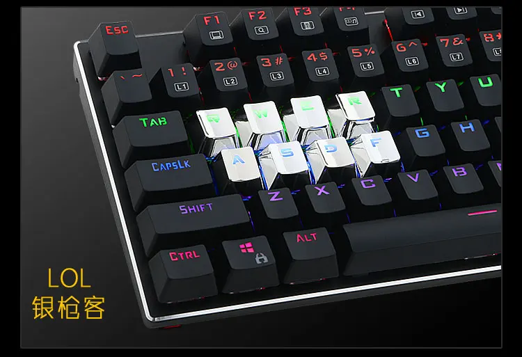 Крышка для клавиатуры набор FPS MOBA игровая клавиша s для Cherry MX механическая клавиатура кнопки WASD с клавишным съемником двухцветный набор клавишных колпачков