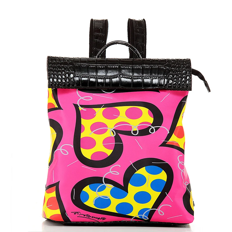 Горячие Продажи Нового Печати Рюкзак Диких Моды Мужчины и Женщины Рюкзаки