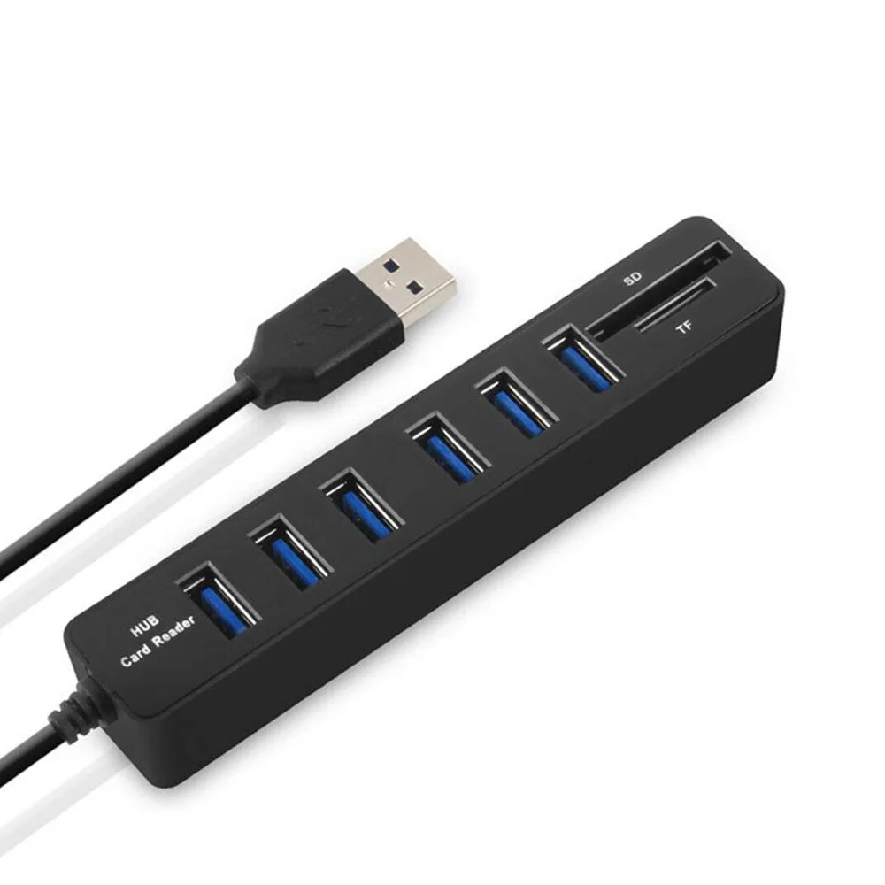 Usb-концентратор 3,0 Мульти USB 3,0 usb-хаб высокого Скорость 5/8 Порты хаб TF/SD Card Reader все в одном для ПК Компьютерные аксессуары