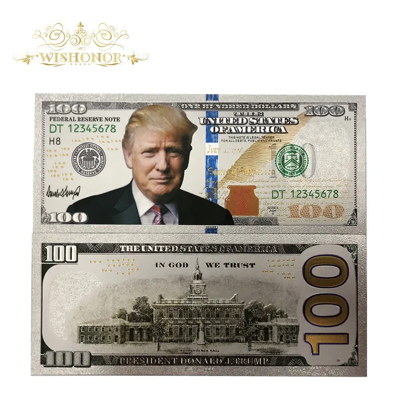 Все типы 2018 горячие продажи американские банкноты доллар золотые в 24k