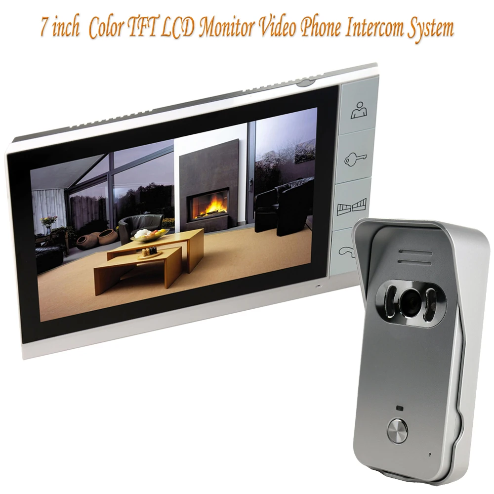 Новый Домашний домофон 9 дюймов цветной TFT ЖК монитор видеодомофон с ночным