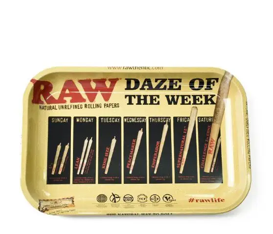 28cm*18cm Rolling Tray for Rolling Paper Tobacco Cigarette Smoke Water Smoking Pipe Herb Grinder Accessories Hookah Chicha - Цвет: rawweek