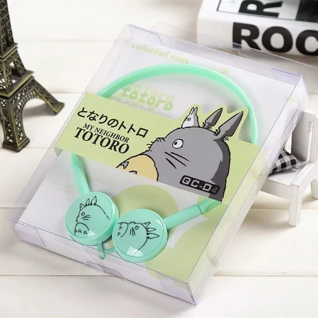 Милые наушники ярких цветов 3 5 мм стерео мой сосед тоторо гарнитура kawaii для