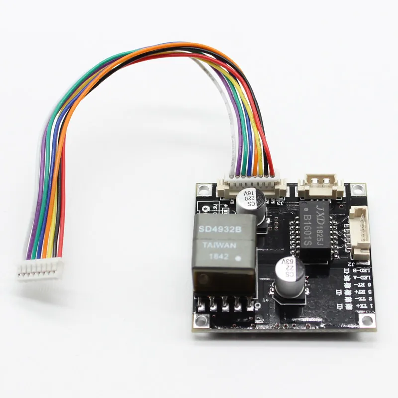 Плата модуля POE мощность по Ethernet 12 В выход IEEE802.3af/at совместимый для безопасности CCTV сети IP камера 8Pin с кабелем poe