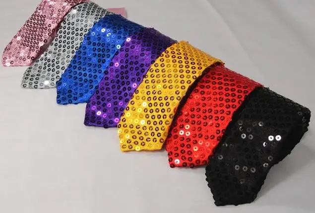 Галстук унисекс атласный с блестками на шею Рождество свадьбу Хэллоуин | Дом и