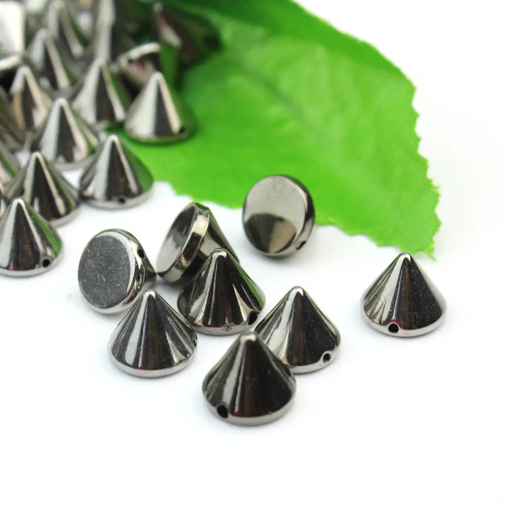 100 шт. черные круглые шипы с заклепками в стиле панк рок заклёпки сумка аксессуары