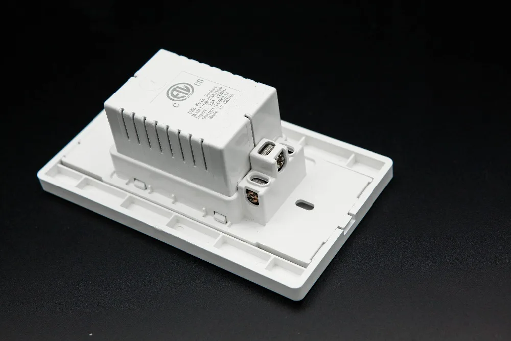 Двойной USB Порты и разъёмы розетки Зарядное устройство AC Мощность розетка розетки пластина Мощность адаптер 5В 2A