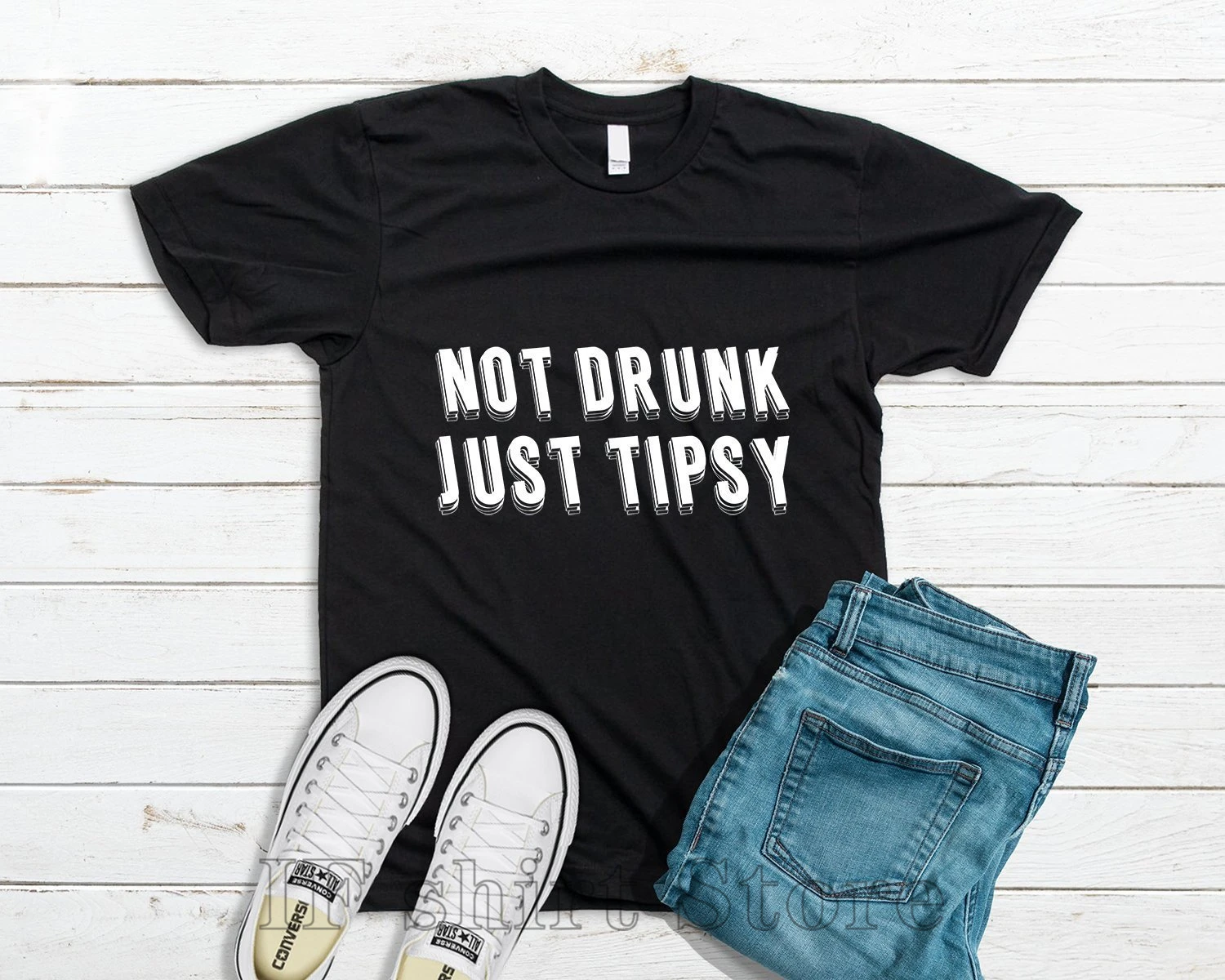 Футболка для мужчин и женщин не пьяный просто Типсы подарок на день рождения